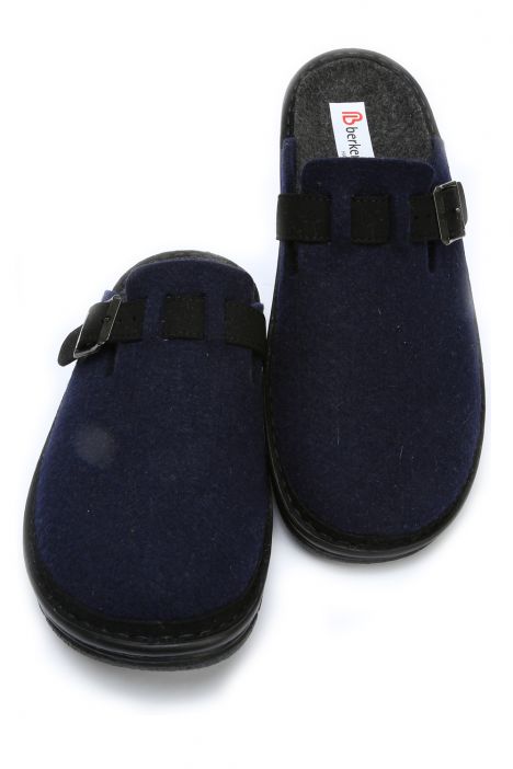 5731 Berkemann Mirko Rcycl Erkek Anatomik Keçe Terlik 6.5-11.5 İnk Blue - Recycled Felt - 134