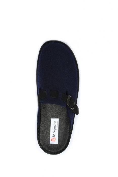 5731 Berkemann Mirko Rcycl Erkek Anatomik Keçe Terlik 6.5-11.5 İnk Blue - Recycled Felt - 134