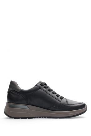 57704 Ara Shoes Garda Kadın Deri Sneaker Ayakkabı 3.5-7.5 01 FIRENZECALF,SPACE , SCHWARZ