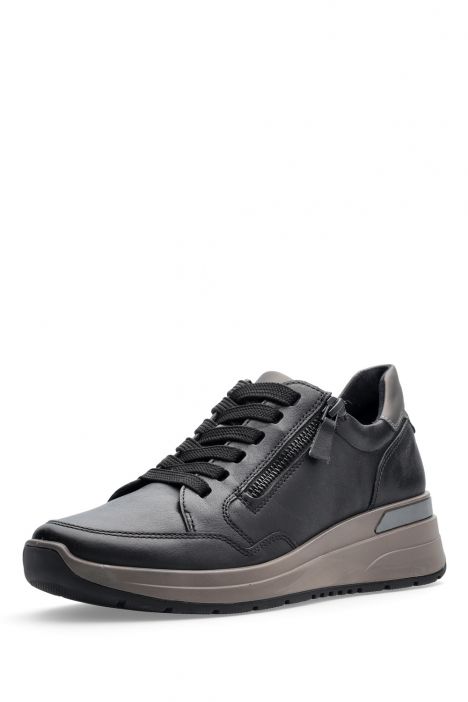 57704 Ara Shoes Garda Kadın Deri Sneaker Ayakkabı 3.5-7.5 01 FIRENZECALF,SPACE , SCHWARZ