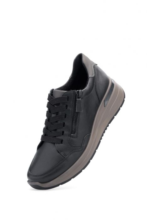 57704 Ara Shoes Garda Kadın Deri Sneaker Ayakkabı 3.5-7.5 01 FIRENZECALF,SPACE , SCHWARZ