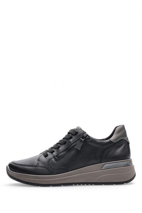 57704 Ara Shoes Garda Kadın Deri Sneaker Ayakkabı 3.5-7.5 01 FIRENZECALF,SPACE , SCHWARZ