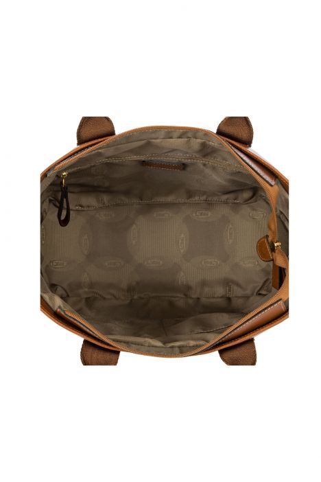 5803 Bric's Life Pelle Omuz Çantası 27x28x15 cm Taba/Tan Leather - 098