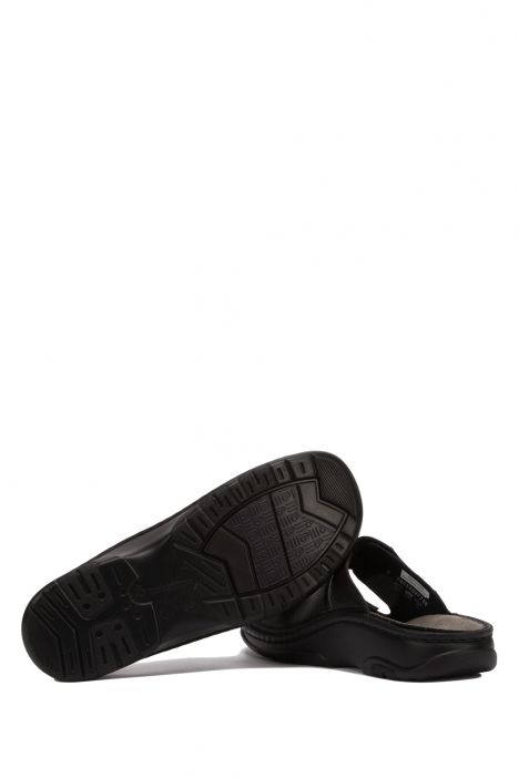 5805 Berkemann Erkek Anatomik Deri Terlik 6-12 Schwarz Sportnappa - 982