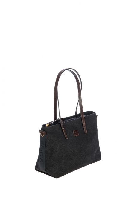5809 Bric's Sorrento Omuz Çantası 35x25x15 cm Siyah/Black - 001