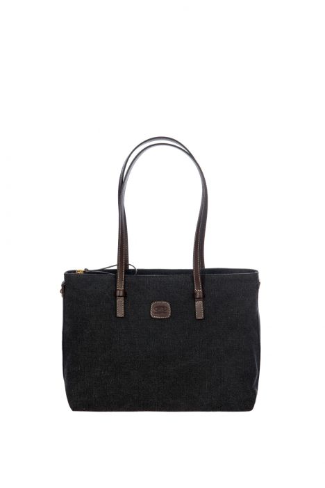 5809 Bric's Sorrento Omuz Çantası 35x25x15 cm Siyah/Black - 001