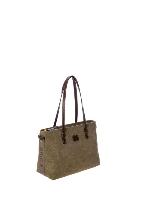 5809 Bric's Sorrento Omuz Çantası 35x25x15 cm Kakao/Cocoa - 440
