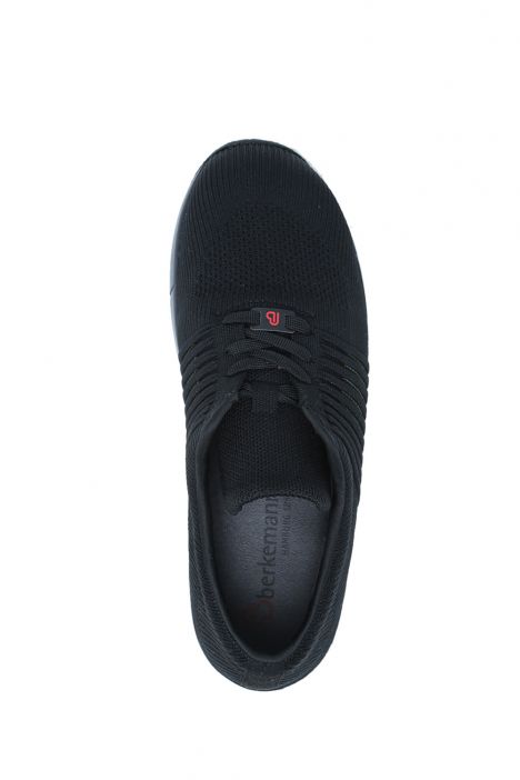 5914 Berkemann Björn Erkek Anatomik Spor Ayakkabı 6.5-11.0 Schwarz/Schwarz/Dunkelgrün - ComfortKnit - 088