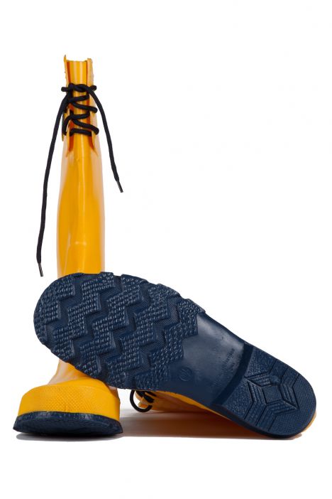 6001 Kadın Pvc Çizme 36-41 GIALLO/BLUE