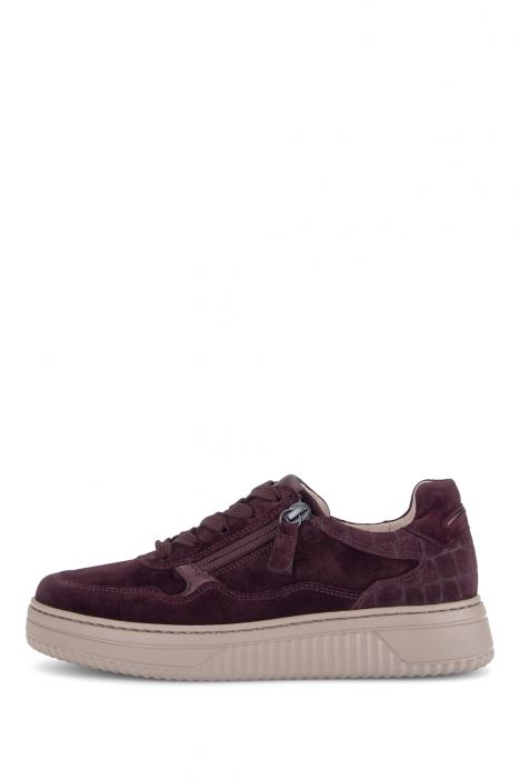 601601 Gabor Kadın Anatomik Yürüyüş Ayakkabısı 4.0-7.5 005 Bordo/Dreamvel/Kroko/Met. Mulberry