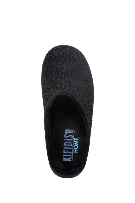 602042 Kifidis Home Kadın Leopar Desenli Ev Terliği 36-40 Siyah / Negro 13
