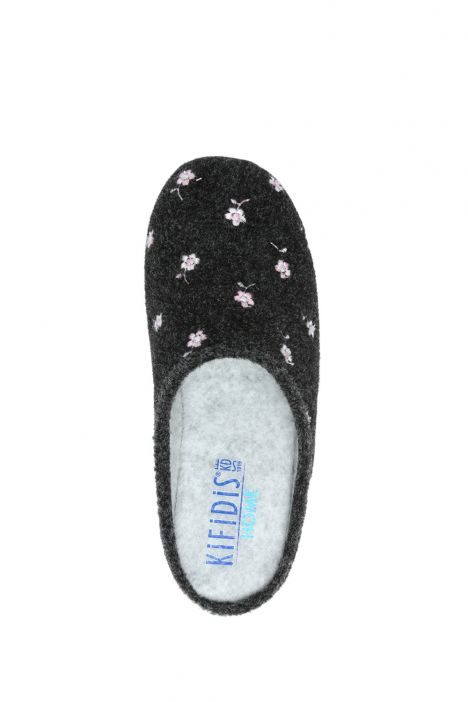 602065 Kifidis Home Kadın Çiçek Desenli Ev Terliği 36-41 Siyah/Negro 13