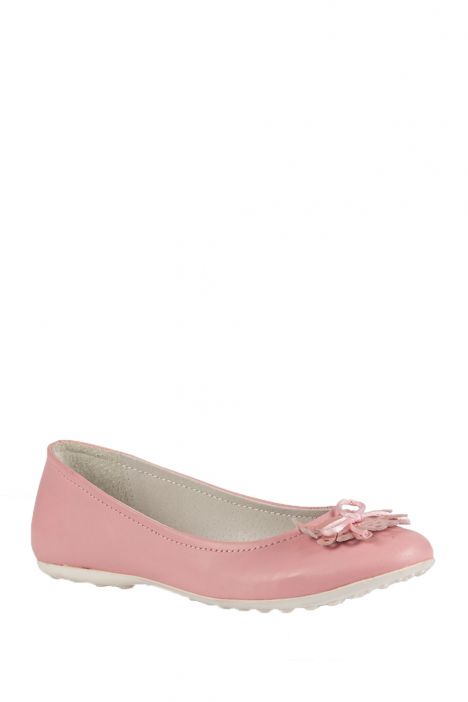 *Bt 6026F2E Kifidis Melania Çocuk Babet Hakiki Deri 30-38 Pembe / Rosa