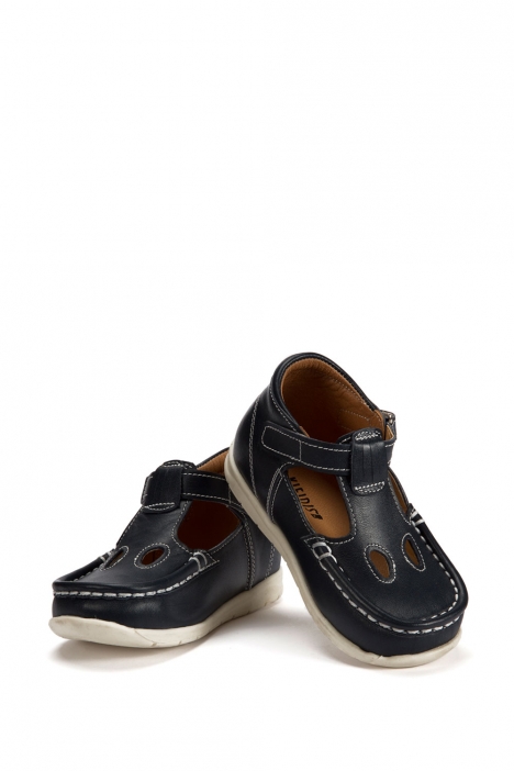 604 Kalite Çocuk Ayakkabı (Velkrolu) 25-30 Lacivert / Navy