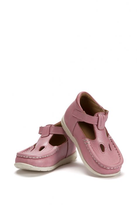 604 Kalite Çocuk Ayakkabı (Velkrolu) 25-30 Pembe / Pink