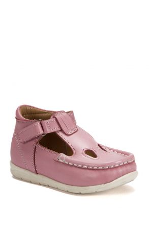604 Kalite İlk Adım Çocuk Ayakkabısı (Velkrolu) 19-24 Pembe / Pink
