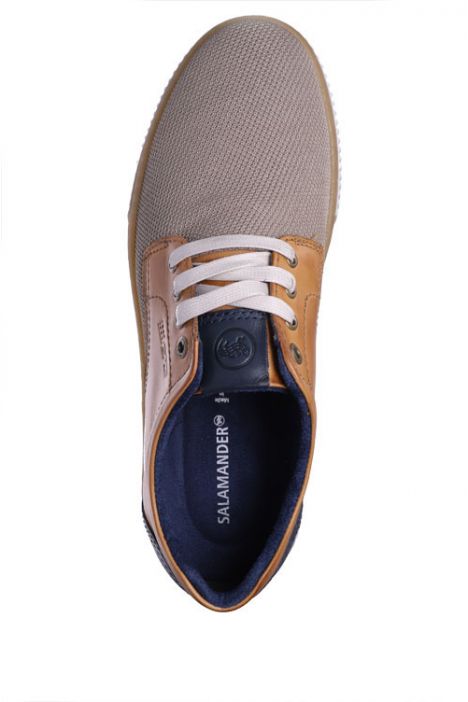 60501 Salamander Erkek Casual Ayakkabı 40-46 37 TECH-KNIT,CRUST BEIGE,COGNAC