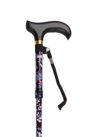 606B Kifidis HC Mini Desenli Katlanır Baston 1024 - BLACK