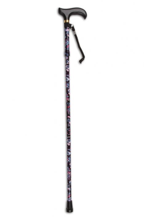 606B Kifidis HC Mini Desenli Katlanır Baston 1024 - BLACK