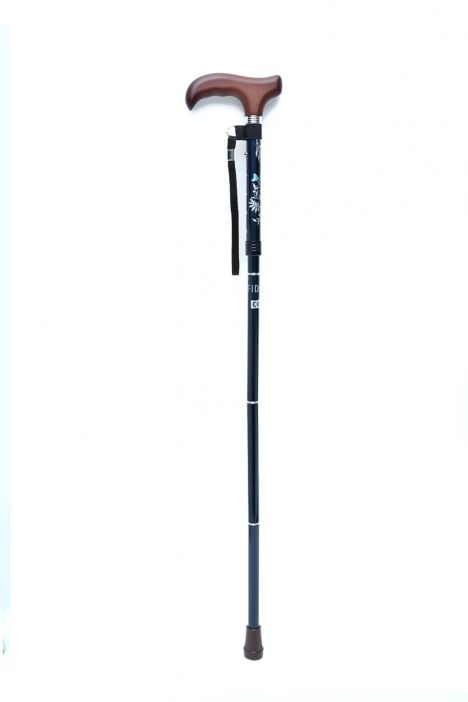 606SAW Kifidis Taşlı Katlanır Baston 9033-2 Lacivert Desenli