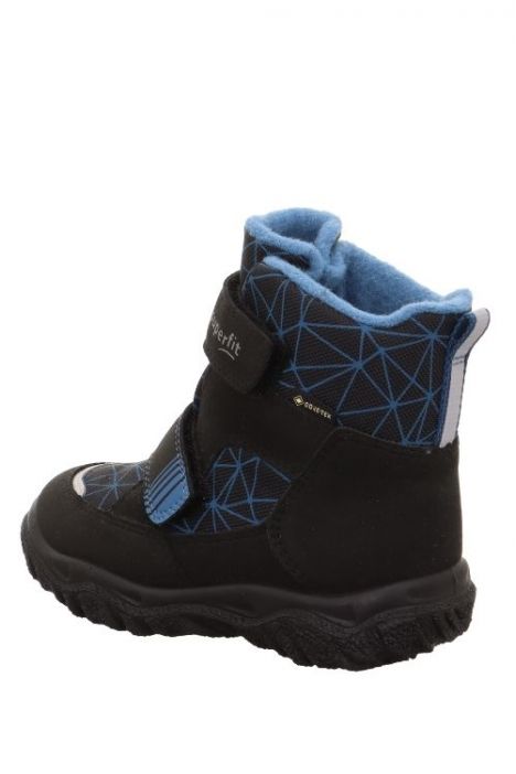 6080 Superfit Husky Unisex Çocuk Gore-Tex Bot 27-35 0010-SCHWARZ/BLAU/TEXTIL