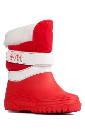 61114 Kifidis Relaxshoe Çocuk Kar Botu 19-27 Kırmızı / Red