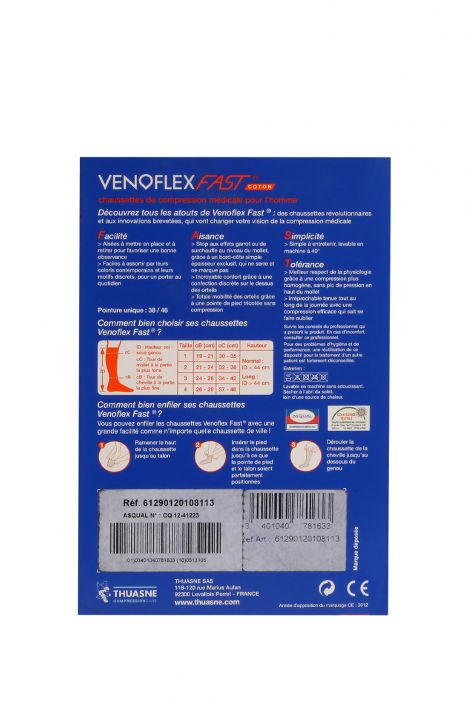 6129-13 Venoflex Fast 15-20 mmHg Erkek İçin Çorap (Uzun) Gri / Grey