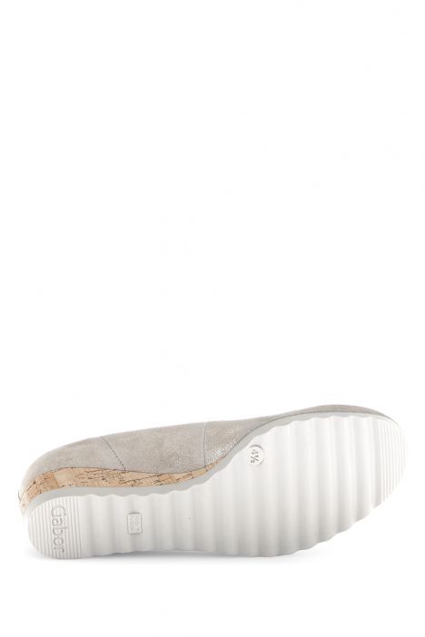 62641 Gabor Kadın Dolgu Topuklu Espadril 3.5-7.5 12 Bej/Drill / silk (Kork/m)