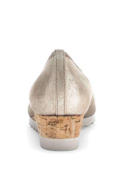 62641 Gabor Kadın Dolgu Topuklu Espadril 3.5-7.5 12 Bej/Drill / silk (Kork/m)