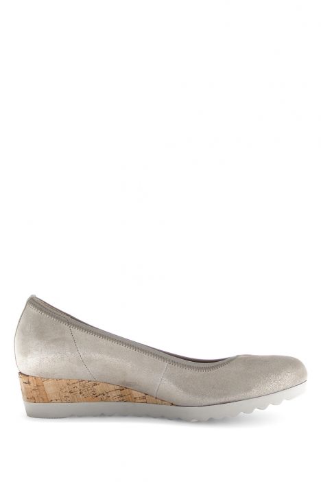62641 Gabor Kadın Dolgu Topuklu Espadril 3.5-7.5 12 Bej/Drill / silk (Kork/m)