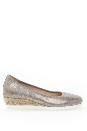 62641 Gabor Kadın Dolgu Topuklu Espadril 3.5-7.5 95 Metalik/Caruso Metallic/muschel(Jute/weis)
