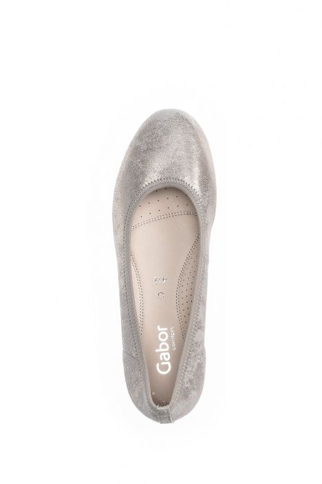 62641 Gabor Kadın Dolgu Topuklu Espadril 3.5-7.5 95 Metalik/Caruso Metallic/muschel(Jute/weis)