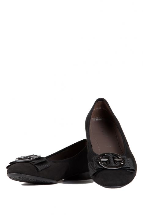 63306 Ara Shoes Kadın Nubuk Babet 3,5-8,5 SCHWARZ,FUCILE - 01SF