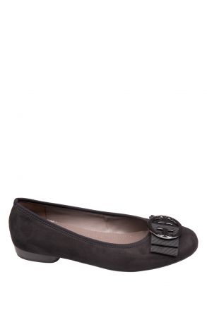 63306 Ara Shoes Kadın Nubuk Babet 3,5-8,5 SCHWARZ, SCH-LAC - 71SS