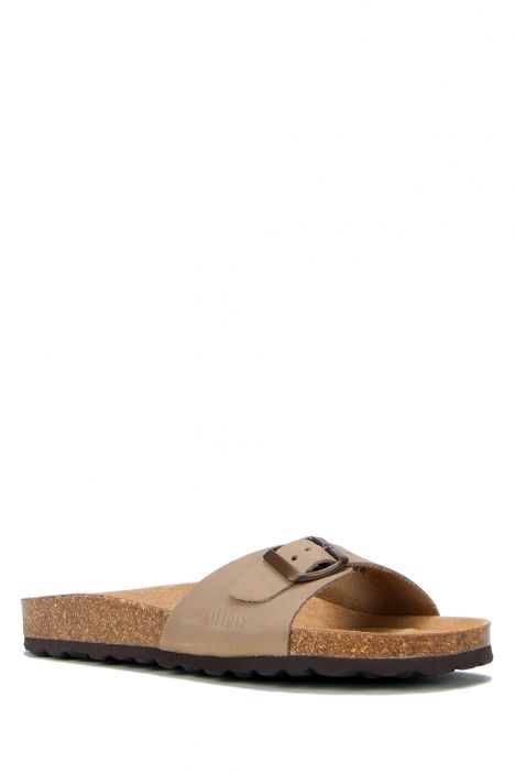 6336 Ch-Kifidis Kadın Terlik 36-42 KHAKI-YEŞİL TONU