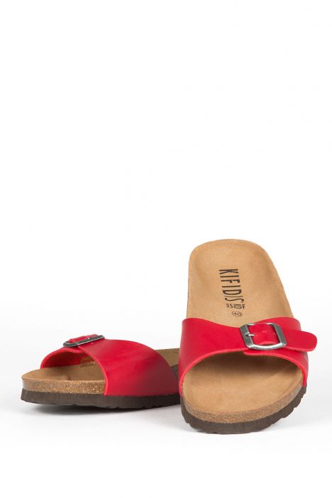 6336 Ch-Kifidis Kadın Terlik 36-42 Kırmızı / Red
