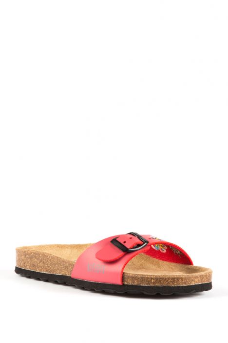 6336 Ch-Kifidis Kadın Terlik 36-42 Coral Bordado