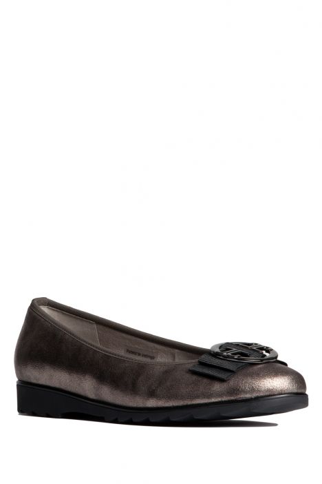 63384 Ara Shoes Kadın Deri Babet 3,5-8,5 CRU-MET, TAUPE - 83CT