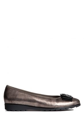 63384 Ara Shoes Kadın Deri Babet 3,5-8,5 CRU-MET, TAUPE - 83CT