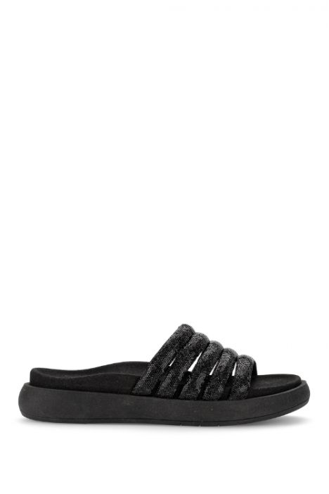 63752 Gabor Kadın Taşlı Anatomik Terlik 36-41 87 Siyah/Strass HT black