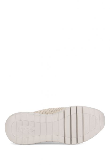 63455 Gabor Kadın Taşlı Sneaker Ayakkabı 3.5-7.5 42 Bej/Strech/Samtchevreau  oak (Glitter)