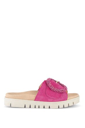 63745 Gabor Kadın Tokalı Anatomik Terlik 36-41 10 Pembe/Samtchevreau pink