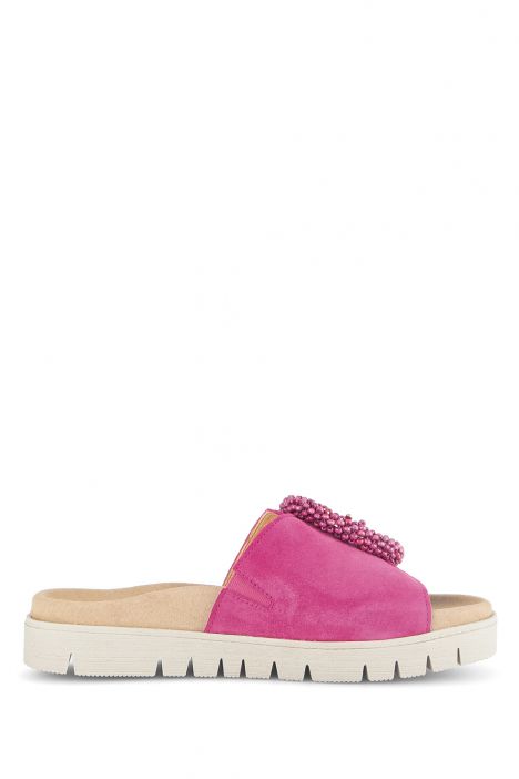 63745 Gabor Kadın Tokalı Anatomik Terlik 36-41 10 Pembe/Samtchevreau pink
