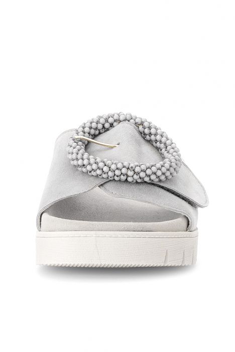 63745 Gabor Kadın Tokalı Anatomik Terlik 36-41 18 Gri/Samtchevreau light grey