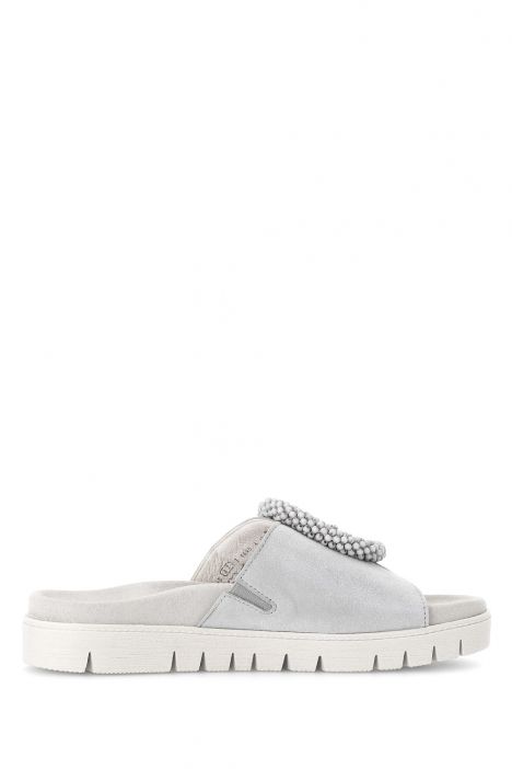 63745 Gabor Kadın Tokalı Anatomik Terlik 36-41 18 Gri/Samtchevreau light grey