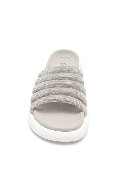 63752 Gabor Kadın Taşlı Anatomik Terlik 36-41 81 Gümüş/Strass HT, kristall