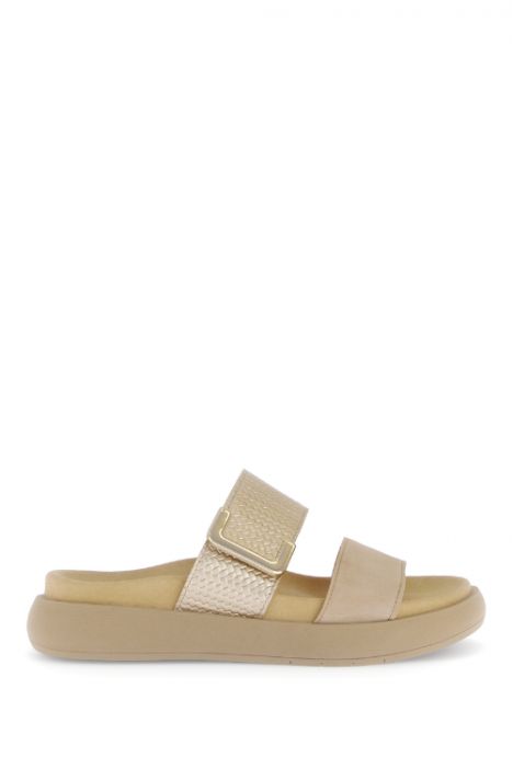 63755 Gabor Kadın Anatomik Terlik 36-41 14 Karamel/Samtch./Treccia L. caramel/champagner