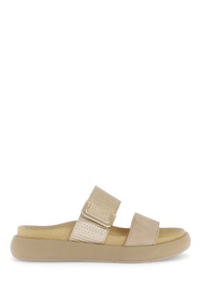 63755 Gabor Kadın Anatomik Terlik 36-41 14 Karamel/Samtch./Treccia L. caramel/champagner