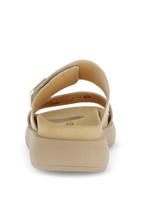63755 Gabor Kadın Anatomik Terlik 36-41 14 Karamel/Samtch./Treccia L. caramel/champagner
