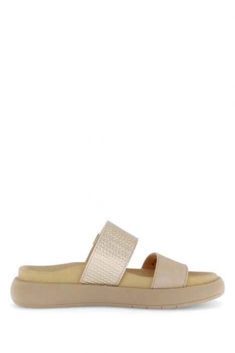 63755 Gabor Kadın Anatomik Terlik 36-41 14 Karamel/Samtch./Treccia L. caramel/champagner